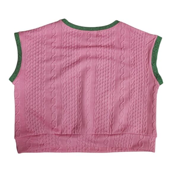 TRIBE LOVE 21 Pink/Green Retro Short Set - Size Medium/Large - Picture 3 of 7